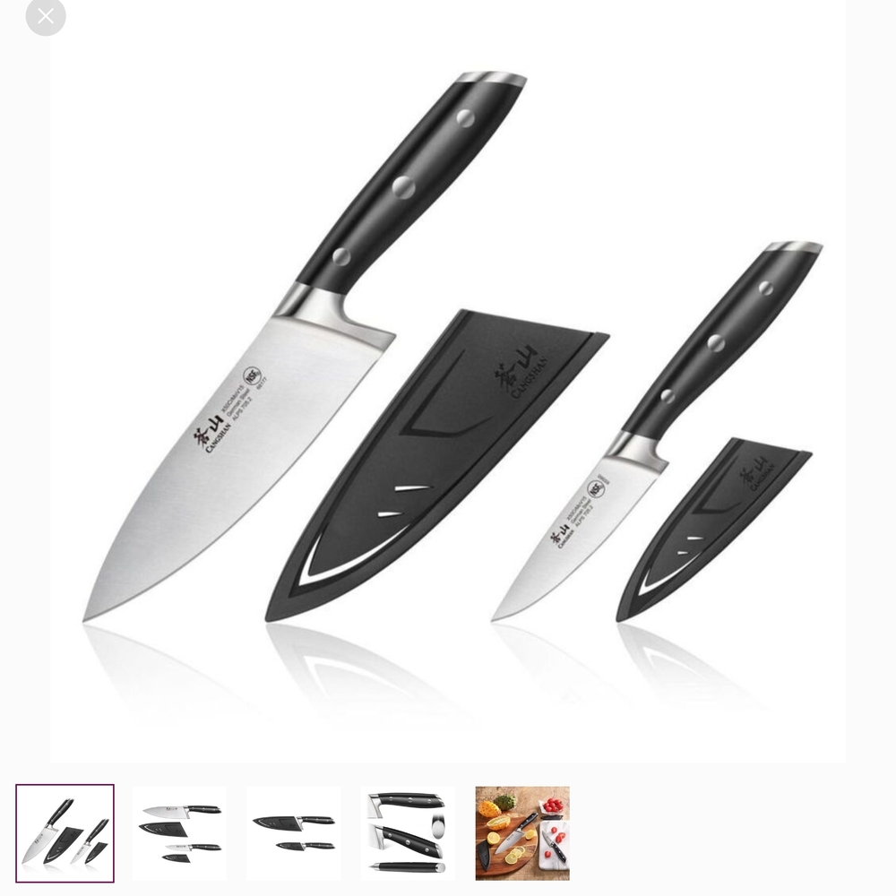 Japanese Steel Chef Knife Set with Sheath